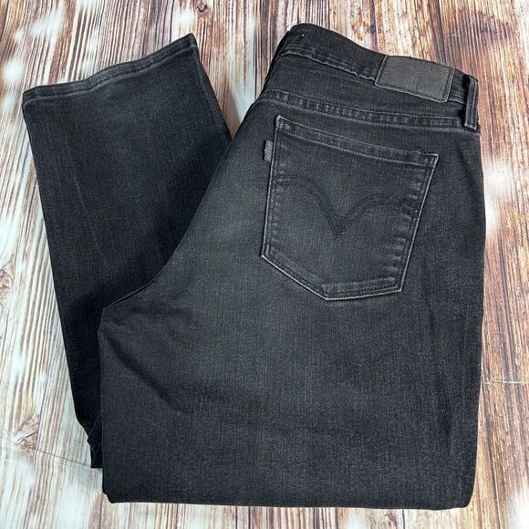 Levi's 505 STRAIGHT Leg Size 8 Short 8S Black Mid Rise Jeans Denim Pants 30x29 - Picture 13 of 13